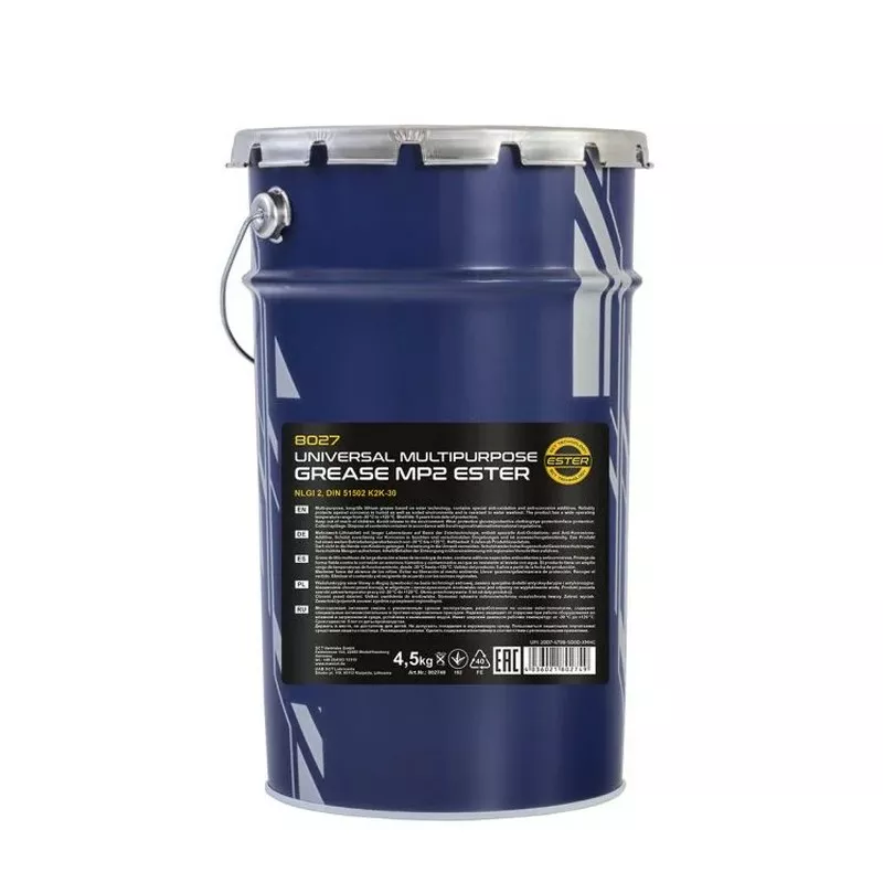 Смазка пластичная водостойкая MANNOL 8027 MP-2 Universal 4,5 кг