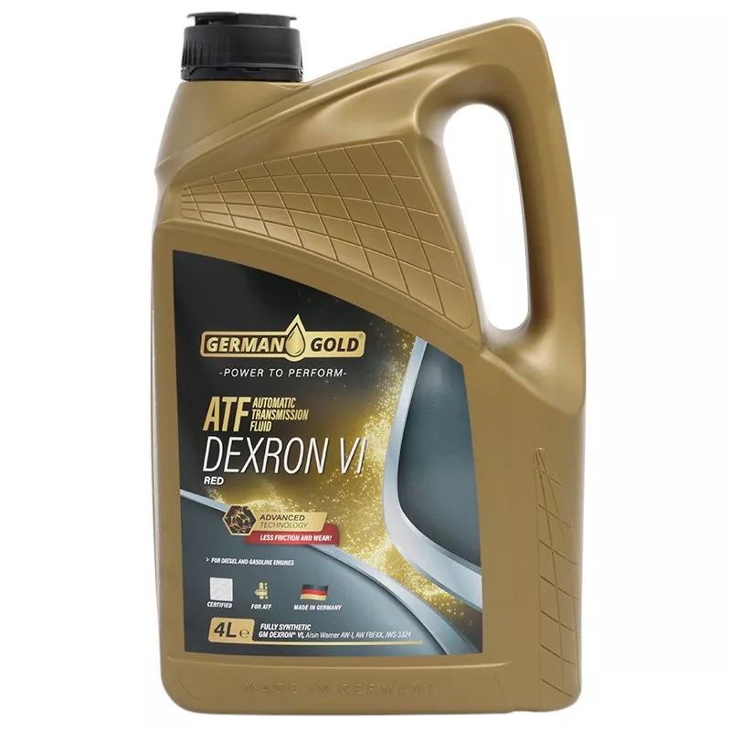 Синтетикалық трансмиссиялық май German Gold ATF DEXRON VI (RED) 4 л