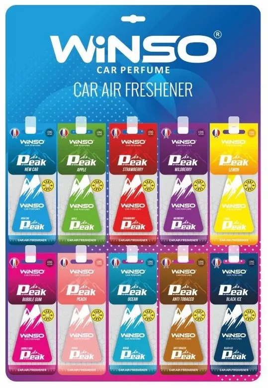 Ароматизатор гелевый 30299606_500094 Car Air Freshener Peak Card "Wildberry" Display (50pcs/set)