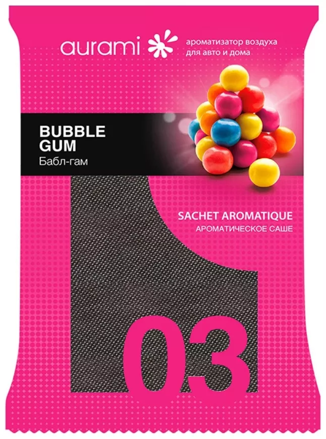 AURAMI ароматизатор эко-волокно HAN-03 Bubble Gum