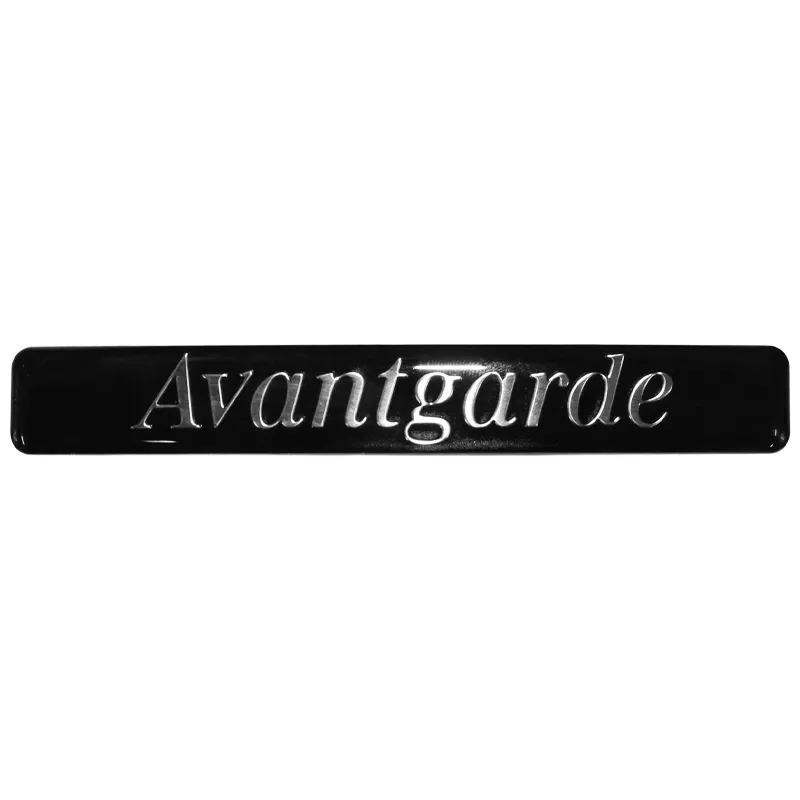 Шильдик черный Mercedes Avantgarde 10.5×1.4 см