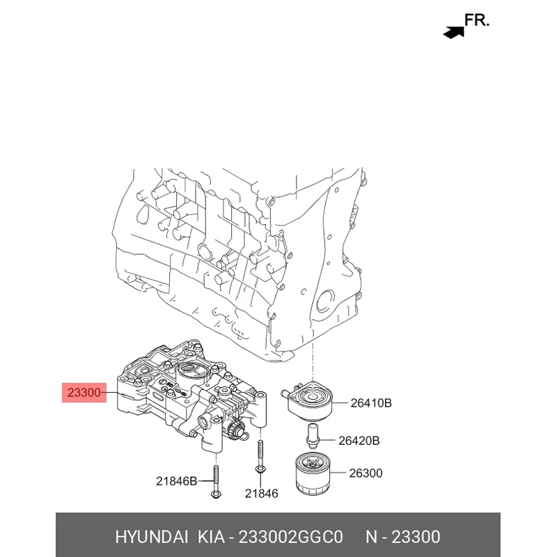 Масляный насос Hyundai/Kia