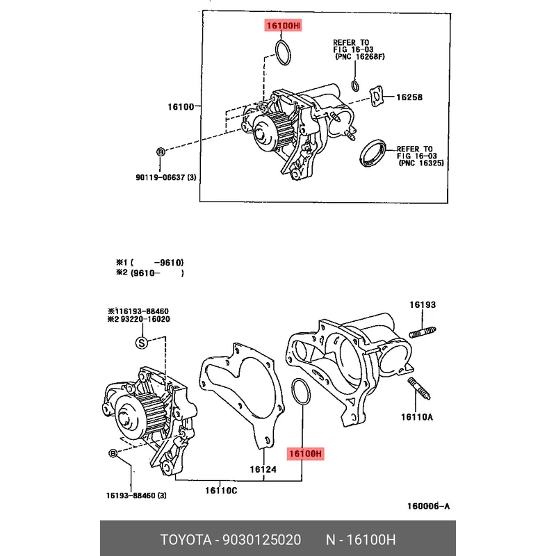Кольцо уплотнительное системы охлаждения 1-3TRFE 4RUNNER/DYNA/TOYOACE/FORTUNER/HIACE/HILUX/SURF/LC P