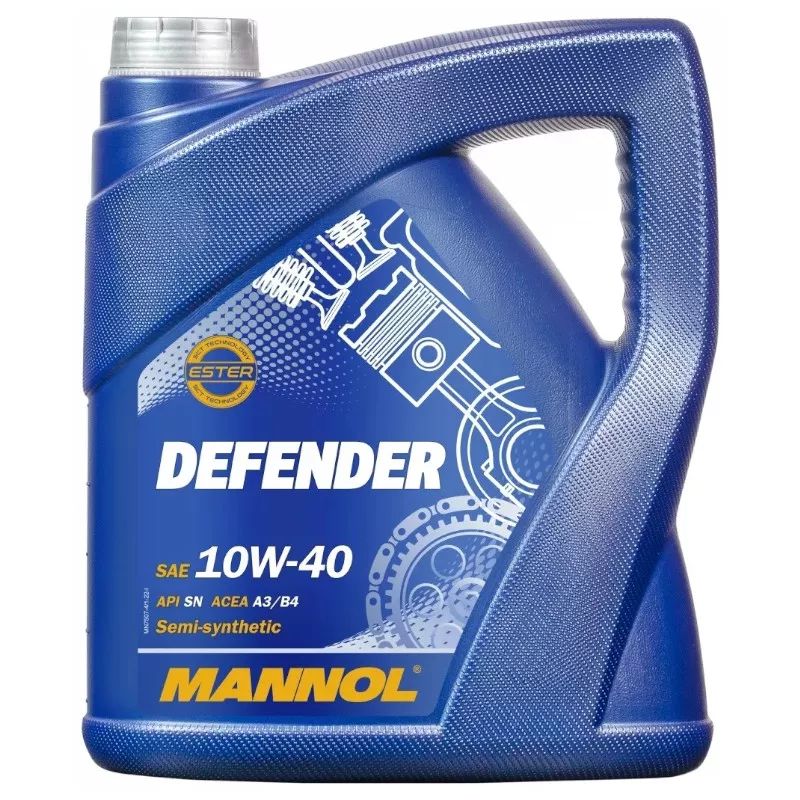 Моторное масло полусинтетическое Mannol Defender 10W-40 4 л