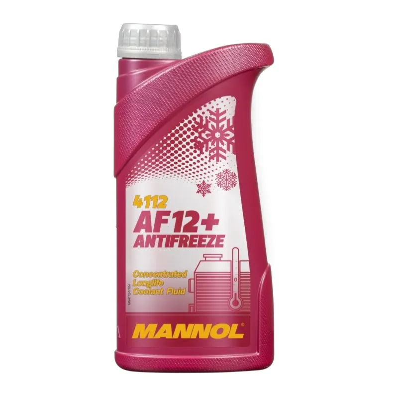 Концентрат антифриз красный 4112 MANNOL ANTIFREEZE AF12+ LONGLIFE 1 л