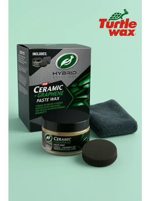 Turtle Wax HS Graphene Paste Wax Kit — комплект пасты для полировки