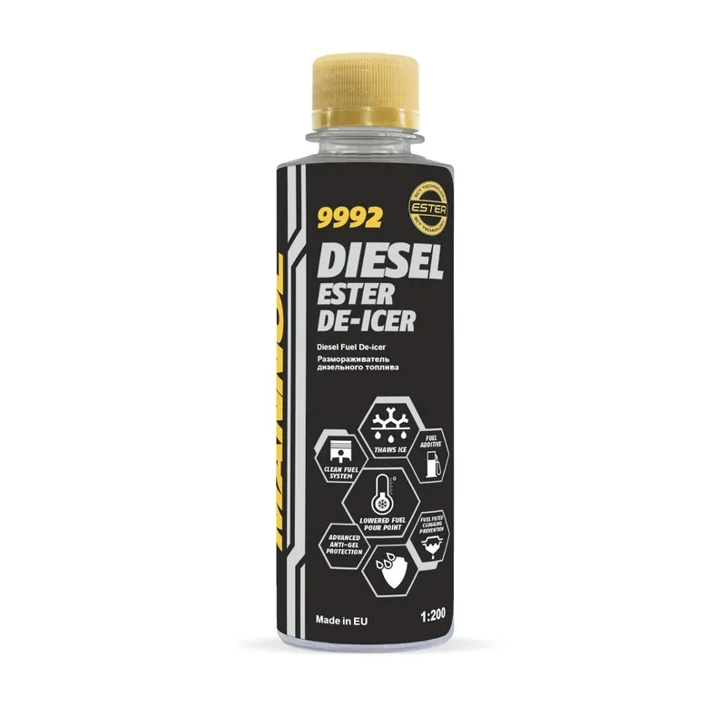 Дизельдік жанармай еріткіші MANNOL 9992 Diesel Ester De-Icer 1:200  0,25 л