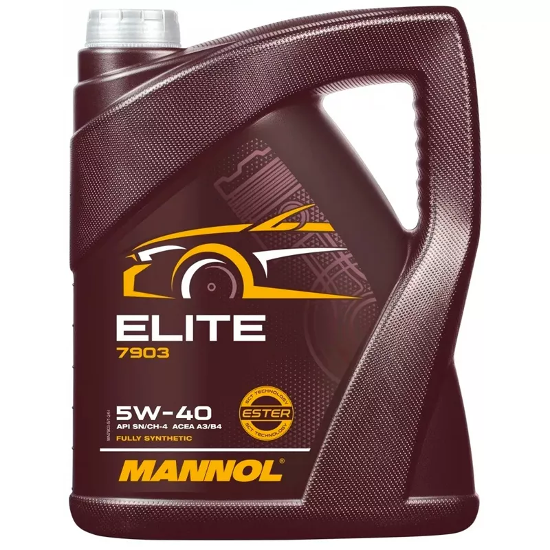Моторное масло синтетическое Mannol Elite 5W-40 5 л