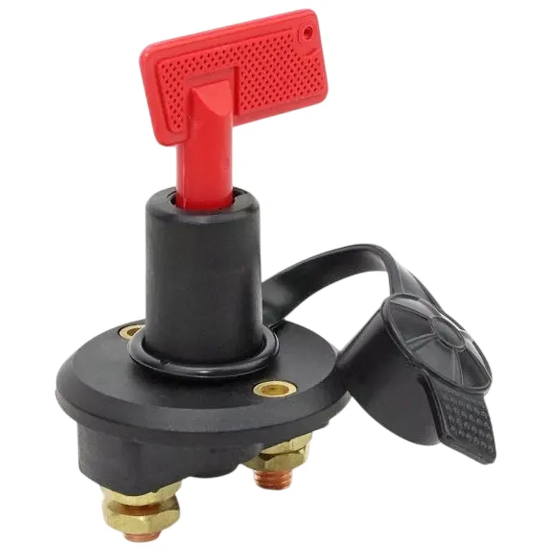 Отключатель плюса (массы) лебёдки 12V–24V, 60А, съёмная ручка