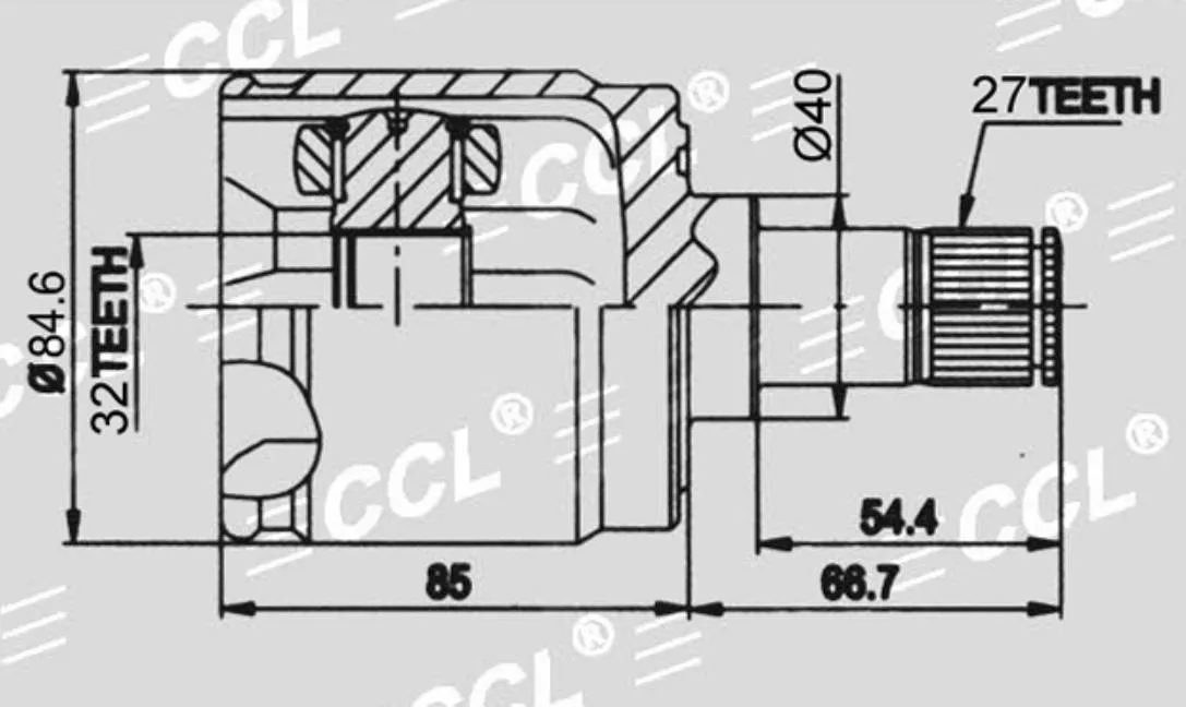 CCL шрус внутренний HO-3-539