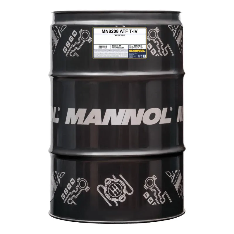 Масло трансмиссионное MANNOL ATF T-IV Automatic Fluid 8208 208 л