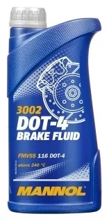 Гликольді тежегіш сұйықтығы Mannol 3002 DOT-4 1 л