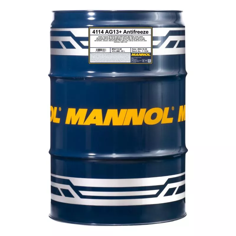 Антифриз сары MANNOL AF13+ 4114 60 л