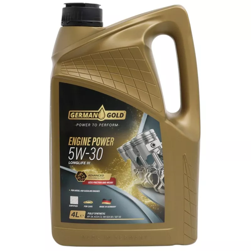 Синтетикалық мотор майы German Gold Engine Power 5W-30 LL 4 л