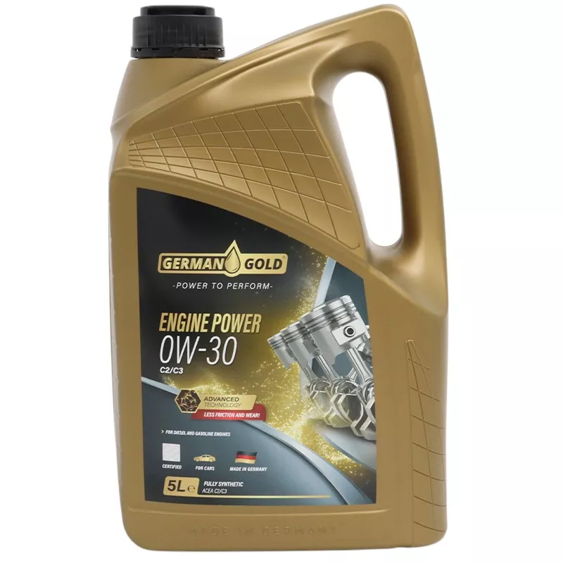 Синтетикалық мотор майы German Gold 0W-30 C2/C3 Engine Power 5 л
