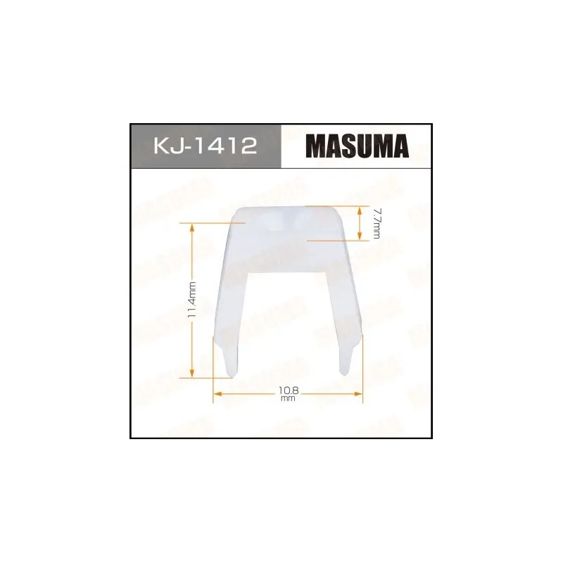 Клипса пластиковая Masuma, KJ-1412