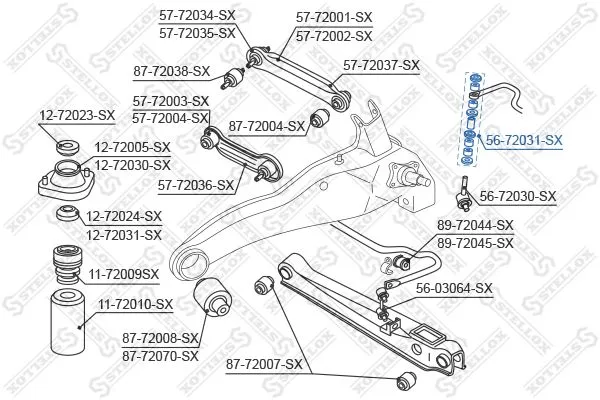 Тірек, тұрақтандырғыш 56-72031-SX STELLOX
