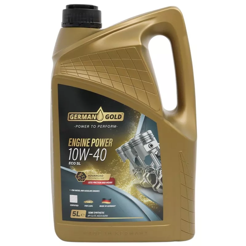 Жартылай синтетикалық мотор майы German Gold ECO SL 10W-40 Engine Power 5 л