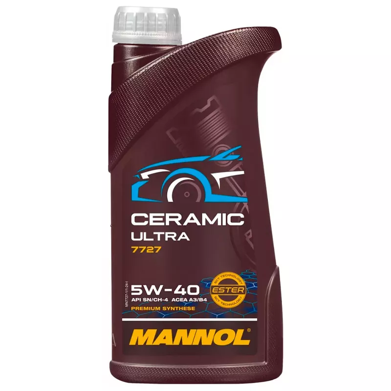 Моторное масло синтетическое Mannol Ceramic Ultra 5W-40 5W-40 1 л