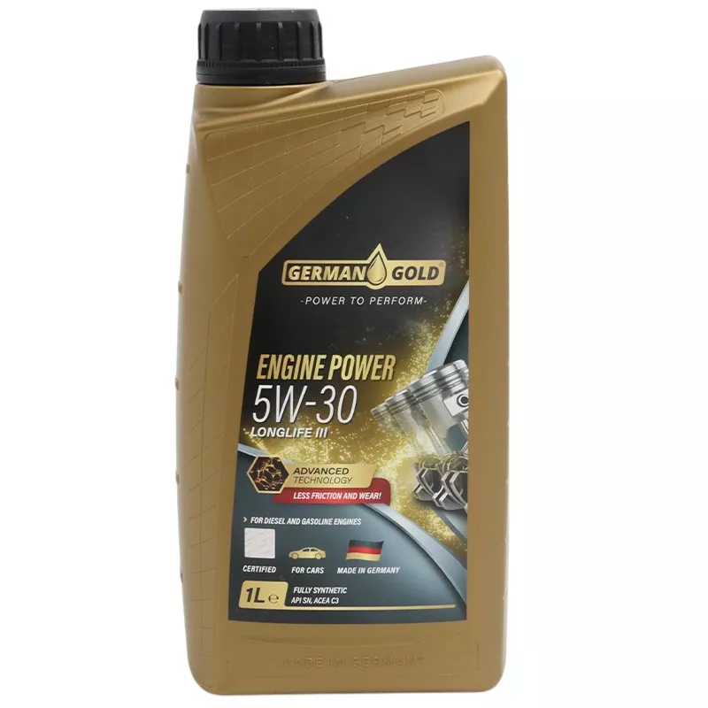 Синтетикалық мотор майы German Gold Engine Power 5W-30 LL 1 л