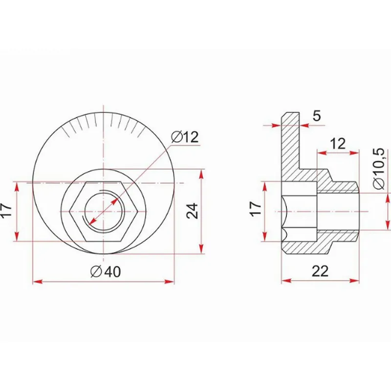 Гайка эксцентрика нижнего рычага SAT ST-48452-32030